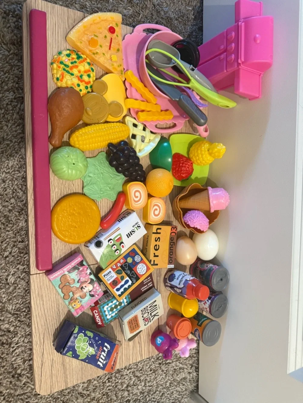 Kids pretend Play Grocery Checkout Store Set - Kids supermarket lot
